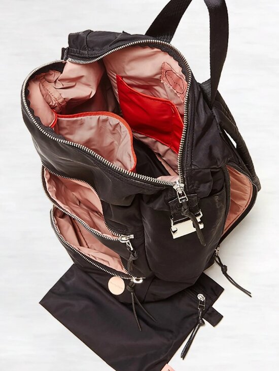 ShortyLOVE Boxer Large Backpack Black with Silver Hardware- so cute!